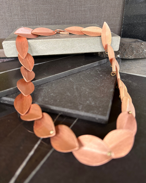 Collar Hoja de Fuego - Cobre