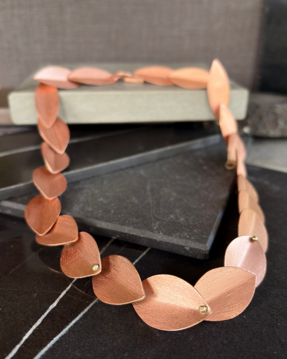 Collar Hoja de Fuego - Cobre