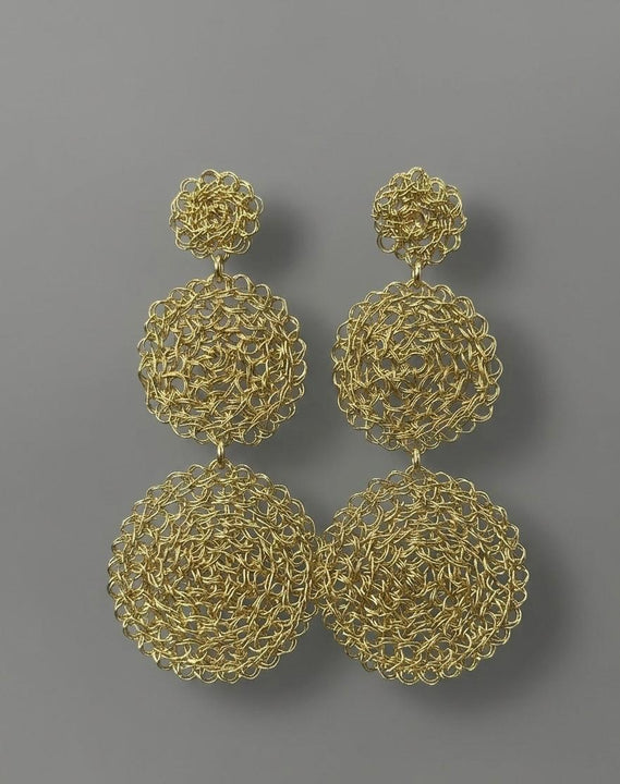 Aros Trama Áurea L - Bronce