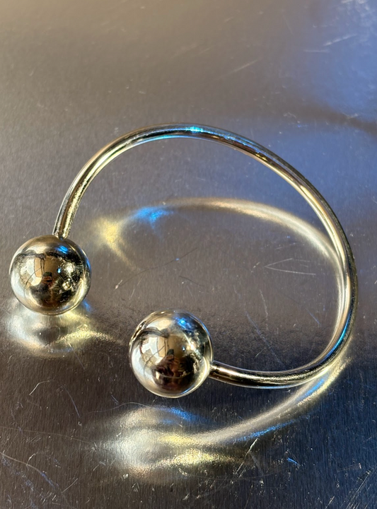 Pulsera Esferas  Satinadas  - Alpaca