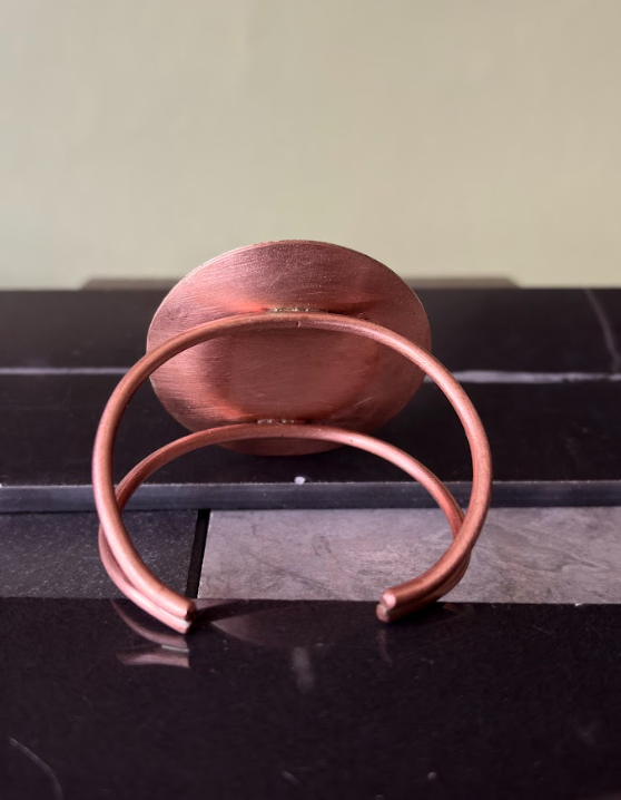 Pulsera Medallón Almeja de Cobre