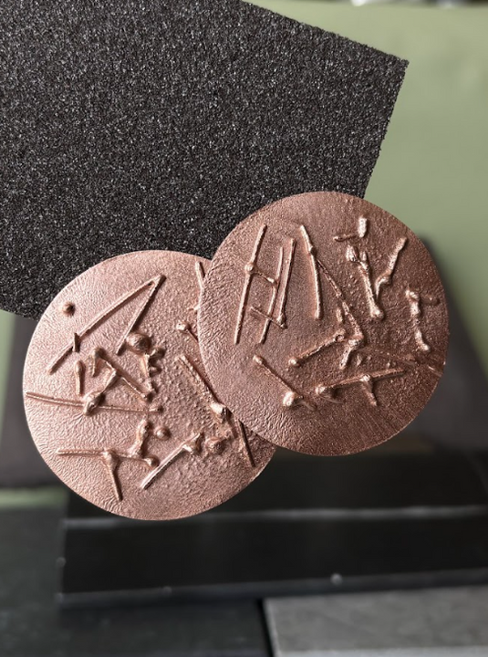 Aros Grandes Irregulares Texturizados de Cobre