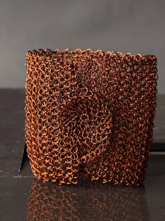 Pulsera Tejido Áureo - Cobre