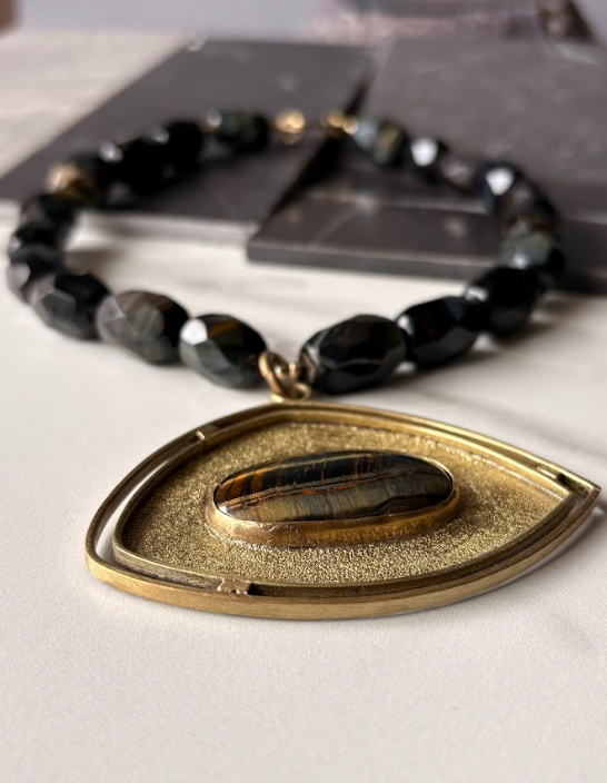 Collar Ojo de Halcón - Bronce