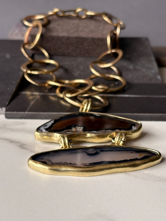 Cadena Áurea Ágata - Bronce