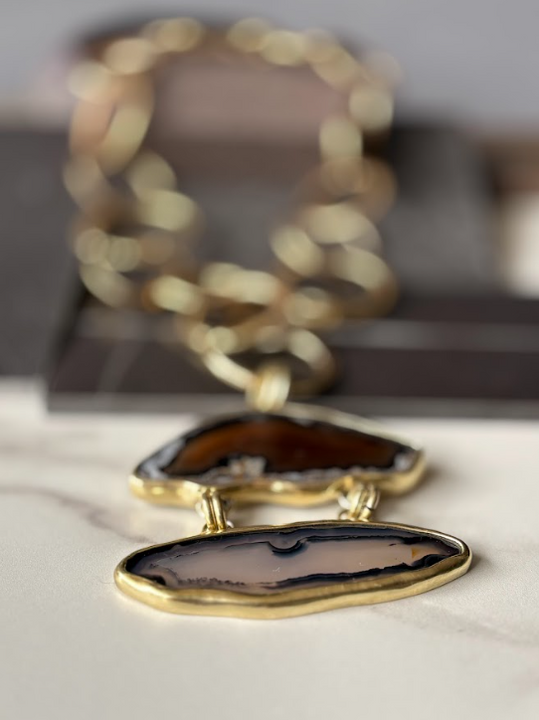 Cadena Áurea Ágata - Bronce