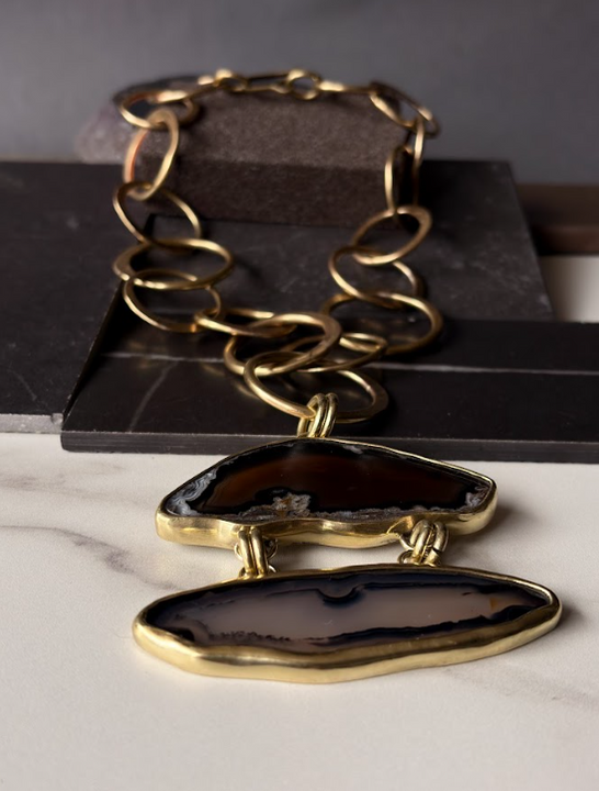 Cadena Áurea Ágata - Bronce