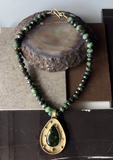 Collar Raíz Esmeralda - Bronce