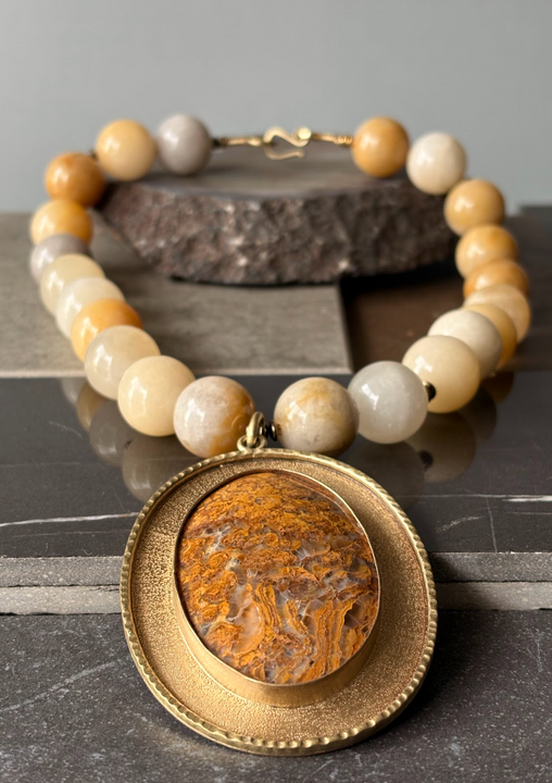 Collar Sol de Tierra - Bronce