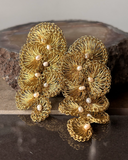 Aros Perla Dorada L - Bronce