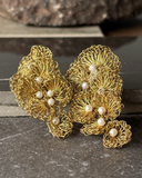 Aros Perla Dorada L - Bronce