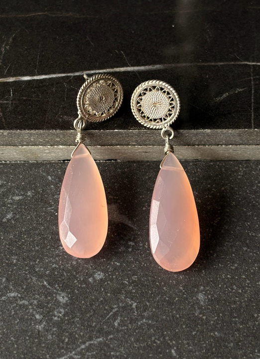 Aros Rosa de Luz - Plata