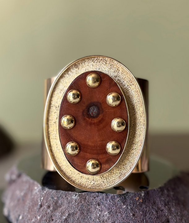 Brazalete Raíz Bronceada - Bronce