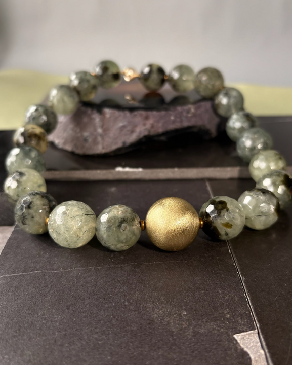 Collar Verde Sereno - Bronce