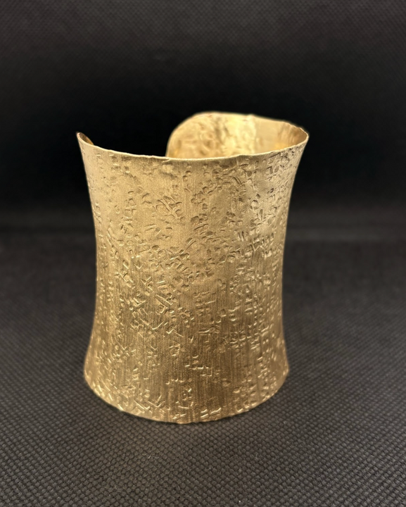 Brazalete Bronce Trama Ancha