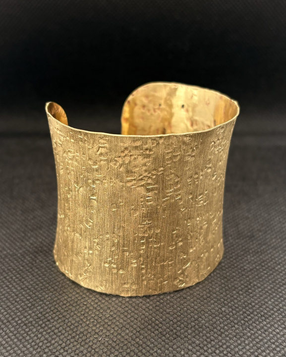 Brazalete Trama Bronce 5 cm