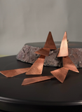 Aros Cascada Geométrica - Cobre