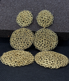 Aros Trama Áurea L - Bronce