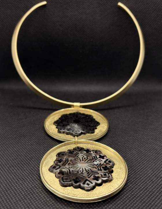 Tiara Doble Raíz Calada  - Bronce