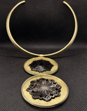 Tiara Doble Raíz Calada  - Bronce