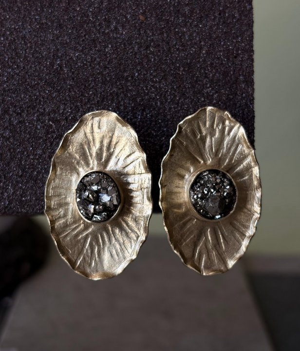 Aros Pirita Dorada - Bronce