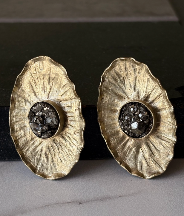 Aros Pirita Dorada - Bronce