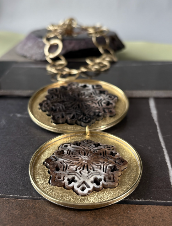 Collar Raíz Noble Largo - Bronce