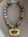 Collar Aurora Verde - Bronce