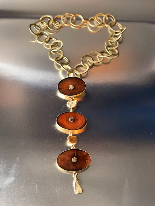Collar Corbata Raíz Austral -  Bronce