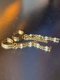 Aros Perla Imperial 1 - Plata bañada en oro