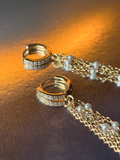 Aros Perla Imperial 2 - Plata bañada en oro