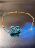 Collar Turquesa Dorada