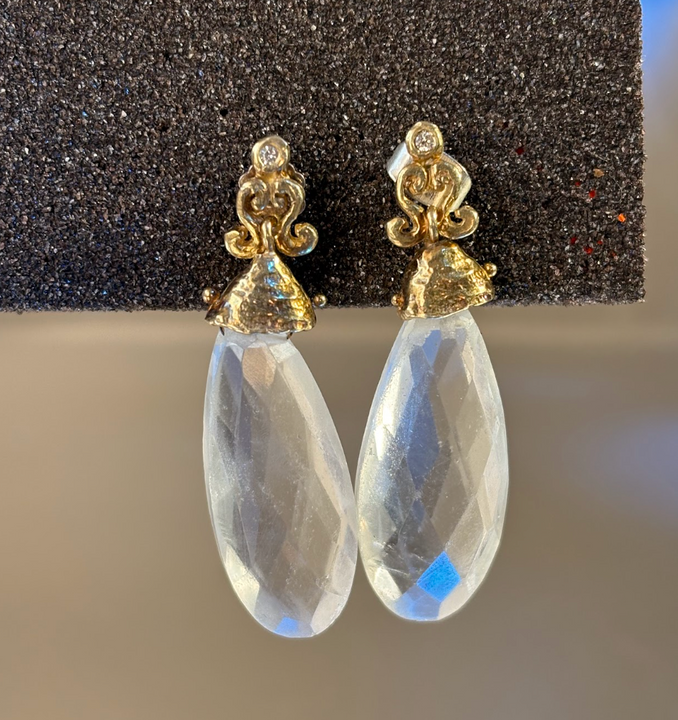 Aros Aura Dorada  - Plata bañada en oro