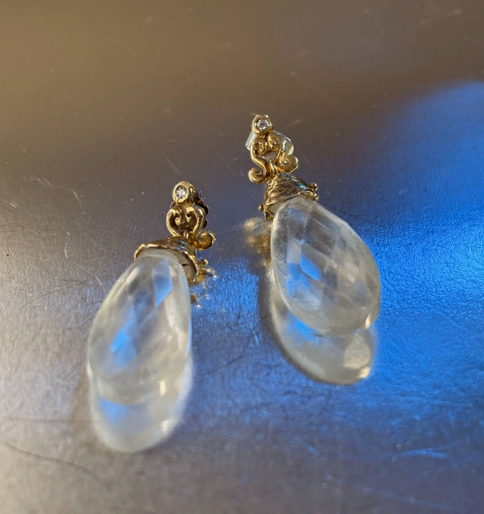 Aros Aura Dorada  - Plata bañada en oro