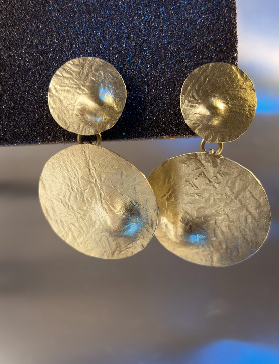 Aros Doble Relieve - Bronce