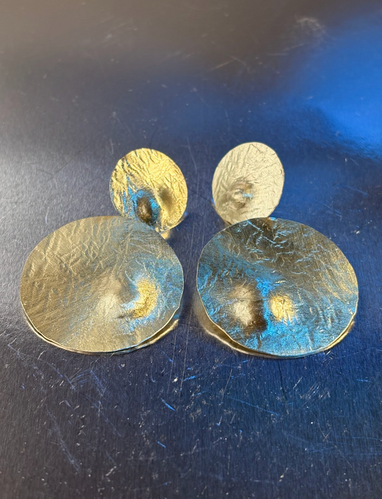 Aros Doble Relieve - Bronce