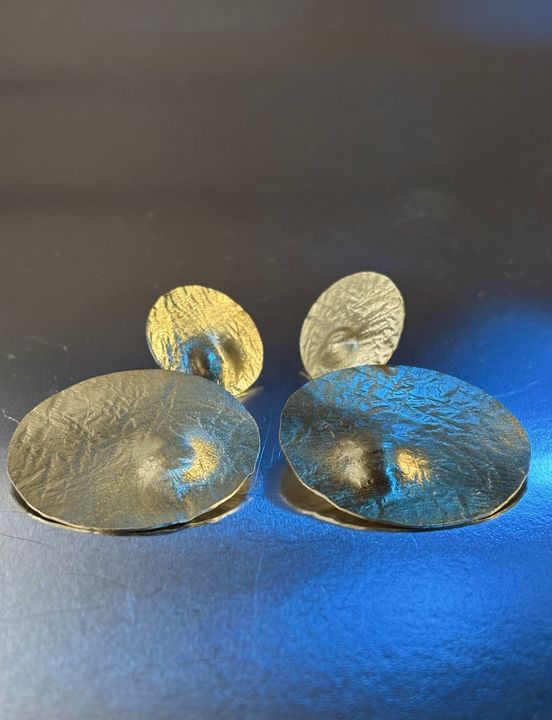 Aros Doble Relieve - Bronce
