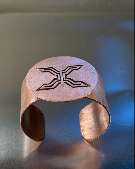 Brazalete Cobre Calado- Cobre