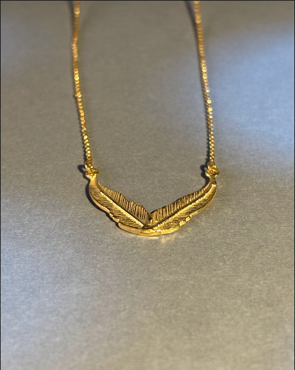 Collar Alas Doradas - Plata