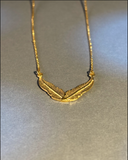 Collar Alas Doradas - Plata