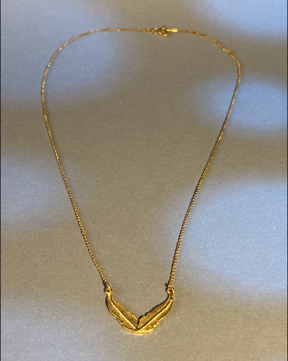 Collar Alas Doradas - Plata
