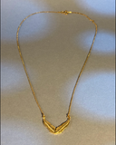 Collar Alas Doradas - Plata