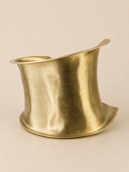 Brazalete Dorado Irregular - Bronce Satinado
