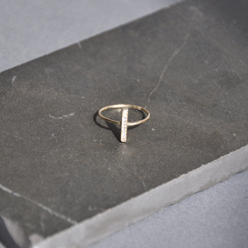 Anillo Cristal oro