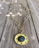 Collar Luz Boreal - Bronce y Labradorita