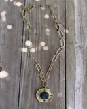 Collar Luz Boreal - Bronce y Labradorita