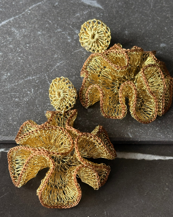 Aros Trama Tierra - Bronce