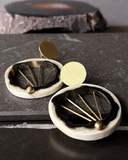 Aros Raíz de Cacho y Bronce - Bronce