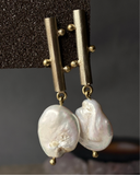 Aros Perla Madre - Bronce