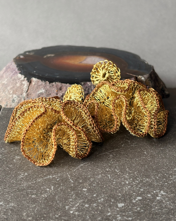 Aros Trama Tierra - Bronce